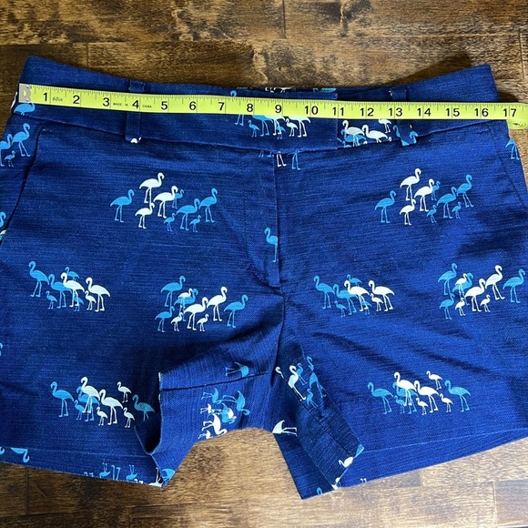 LOFT The Riviera 4" Short Navy Flamingo Size 8 - Picture 14 of 14